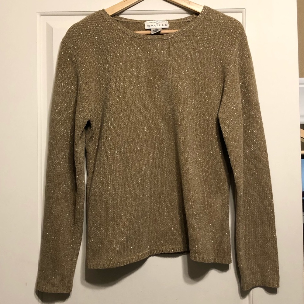 Tan/Brown Sweater With Silver Specks Saville Small